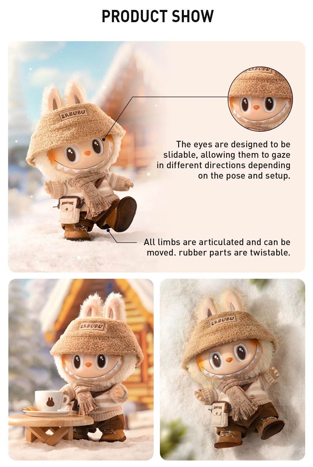 Vinyl Plush Doll DRESS BE LATTE