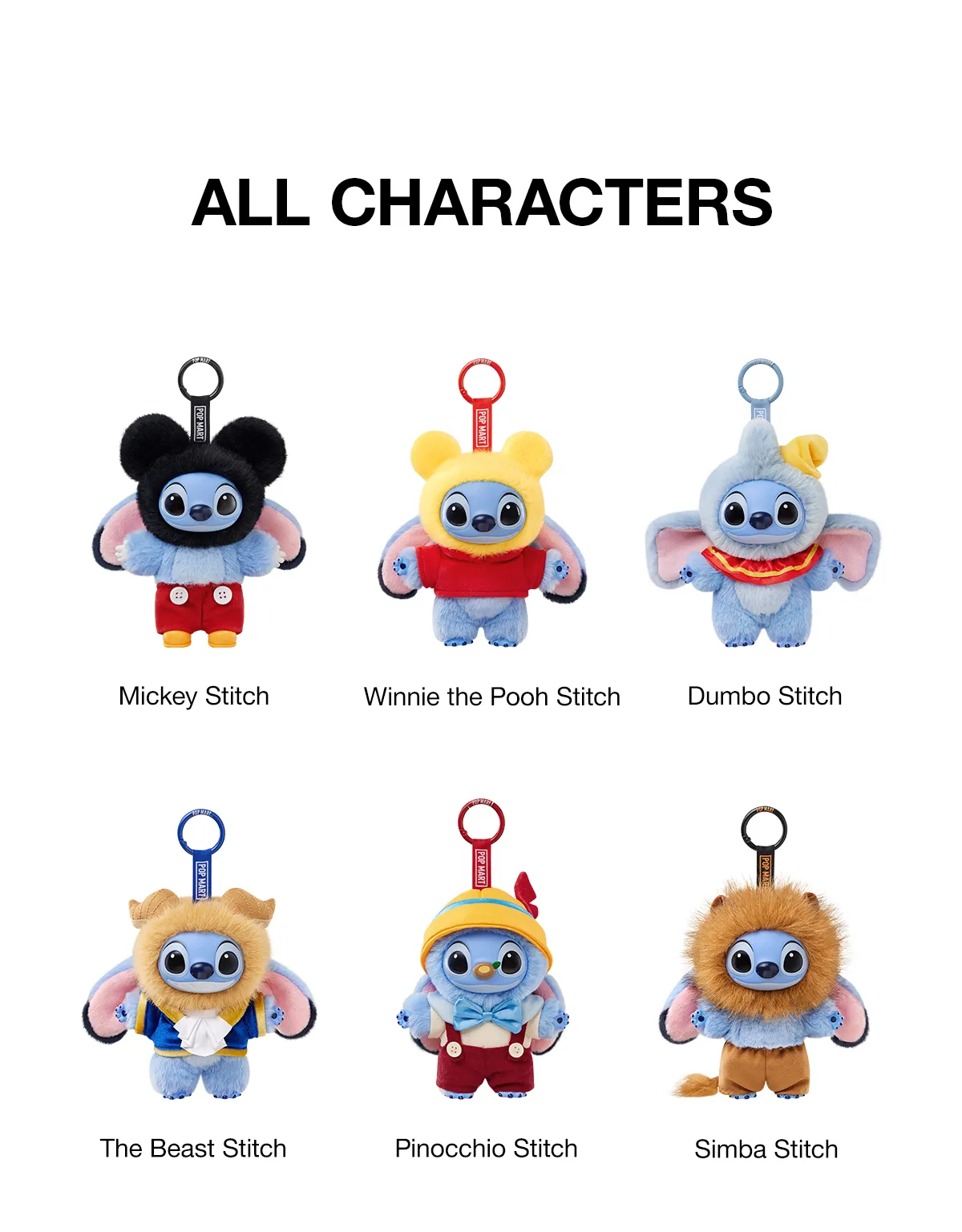 Stitch Adventure Series Vinyl Plush Keychain