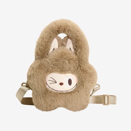 DIE MONSTERS Classic Series – LABUBU Plüschblume Braune Tasche