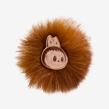 LABUBU Pompon Brauner Ring
