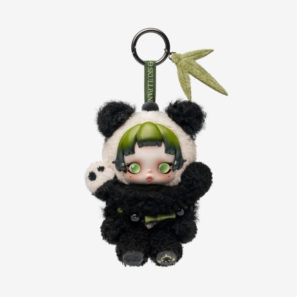 SKULLPANDA Fauler Panda Plüschpuppen-Anhänger