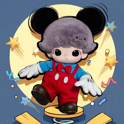 DIMOO WORLD × DISNEY Serie – Mickey-Plüschbeutel aus Vinyl