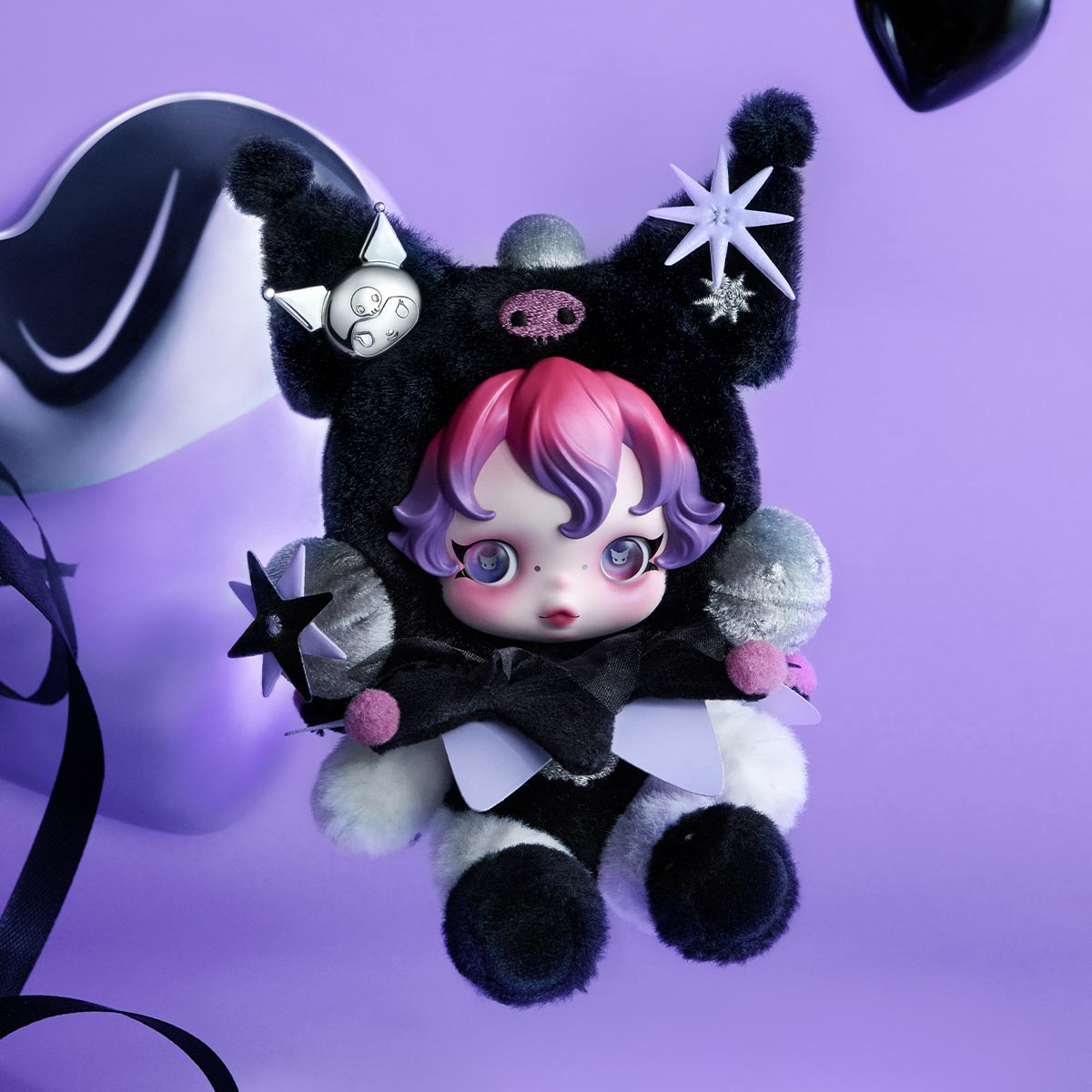 SKULLPANDA × KUROMI Plüschtier SKULLPANDA × KUROMI Plüschtier