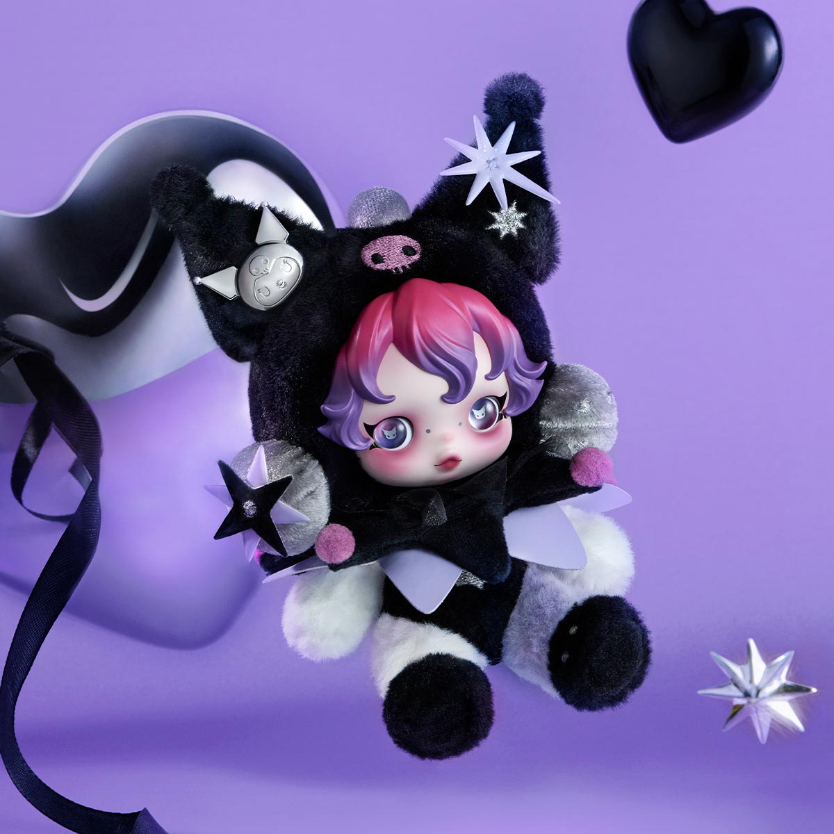 SKULLPANDA × KUROMI Plüschtier SKULLPANDA × KUROMI Plüschtier
