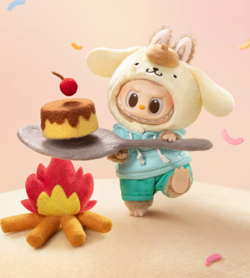 THE MONSTERS Labubu X Pompompurin Vinyl-Plüschanhänger THE MONSTERS Labubu X Pompompurin Vinyl-Plüschanhänger