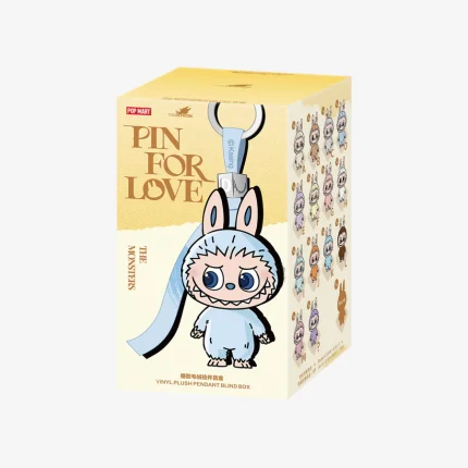Vinyl-Plüschanhänger-Überraschungsbox (N–Z) – THE MONSTERS Pin for Love Serie Gelb
