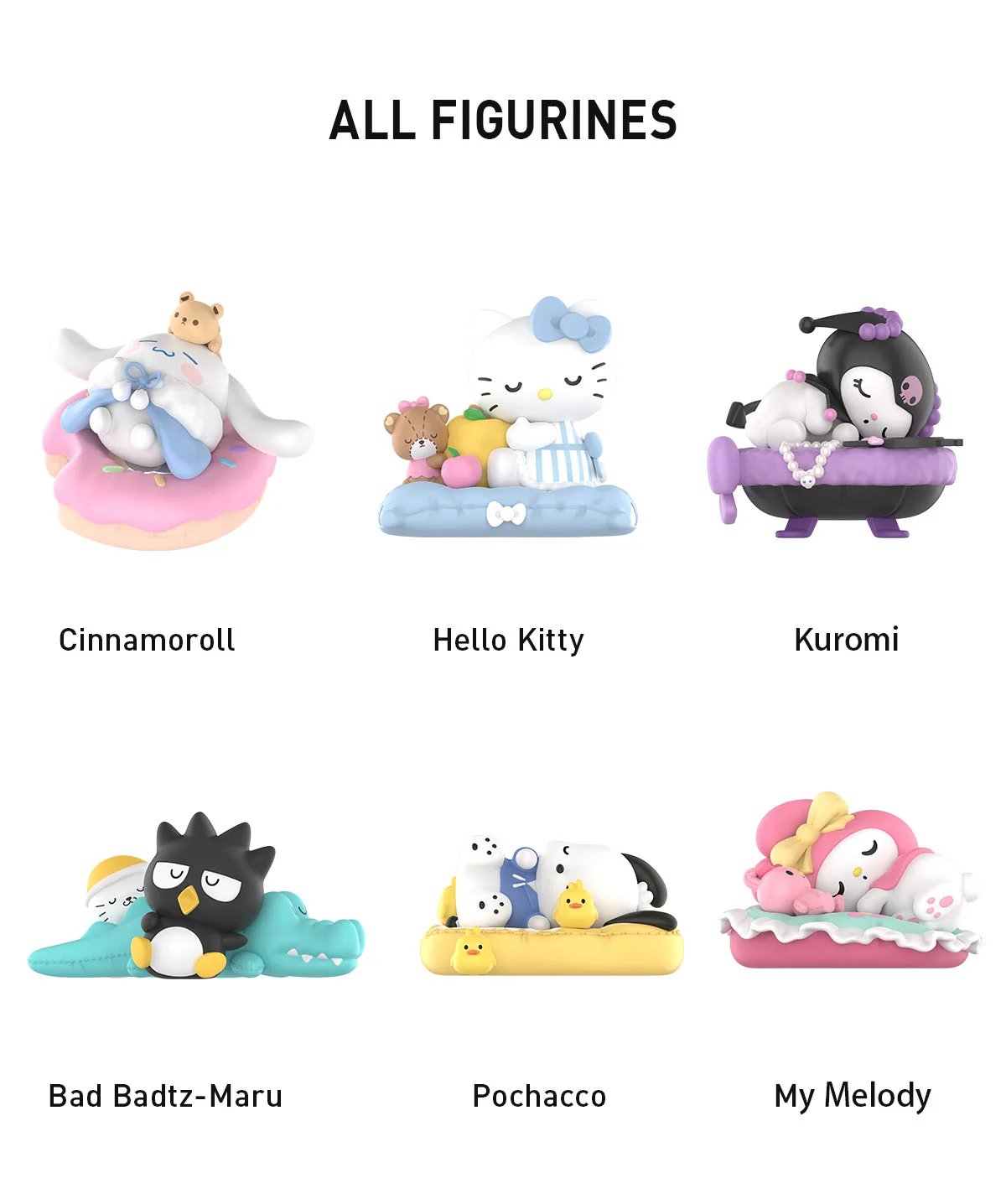 Sanrio-Charaktere: „Einschlaf-Serie“ Sanrio-Charaktere: „Einschlaf-Serie“